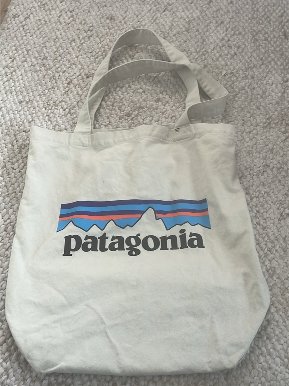 Patagonia organic cotton tote bag